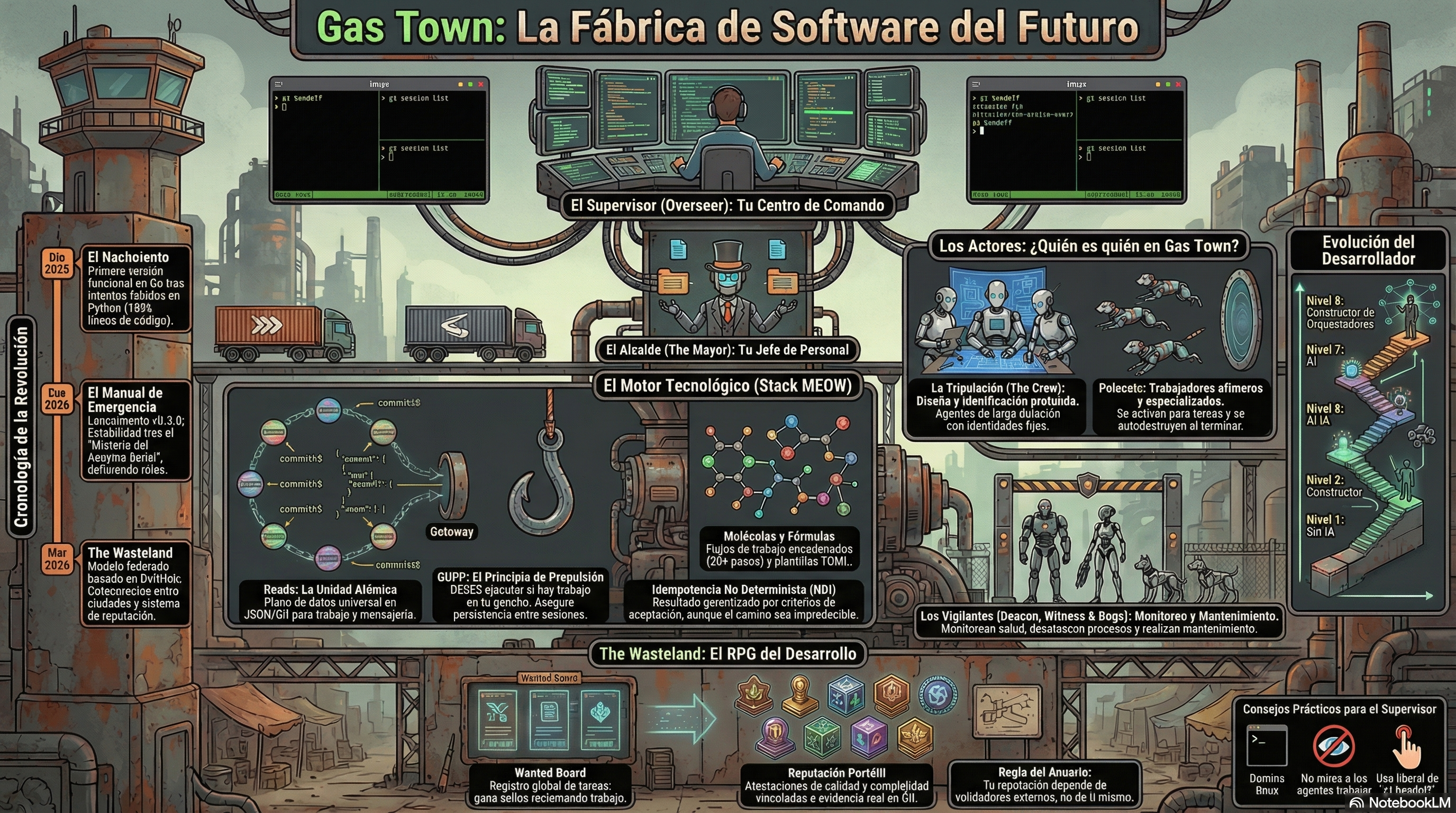 Bienvenidos a Gas Town: La Revolución de la Orquestación de Agentes de IA por Steve Yegge