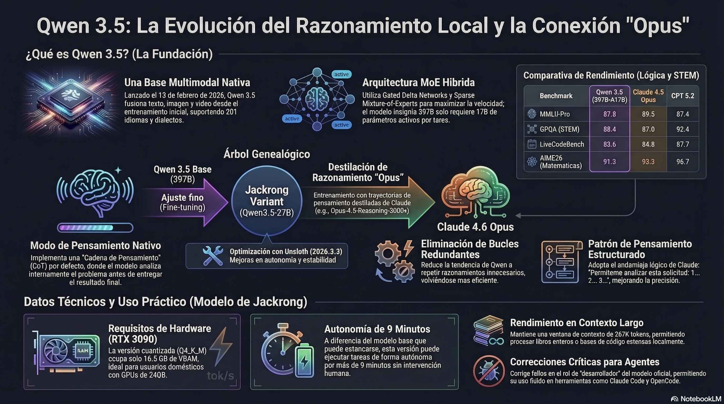 Explorando la Evolución de la IA: Qwen 3.5 y la Magia de la Destilación de Claude 4.6 Opus